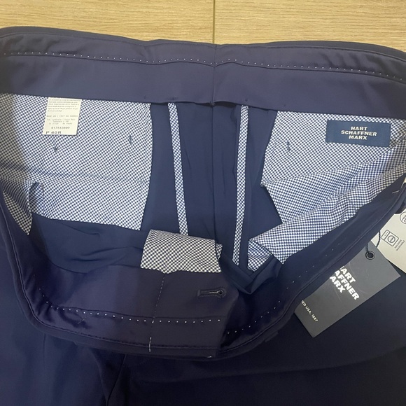 Men's Navy Dress Pants - Picture 3 of 4